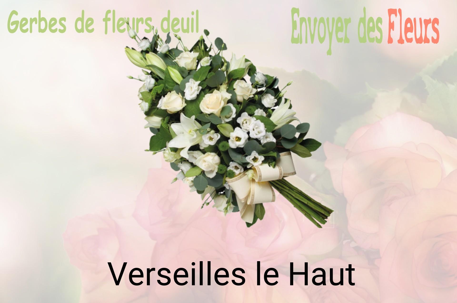 Gerbe de fleurs de deuil livrée à Verseilles-le-Haut